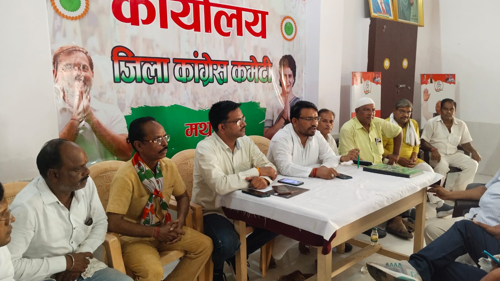 मथुरा में कांग्रेस का वार: योगी राज को बताया ‘अपराध प्रदेश’