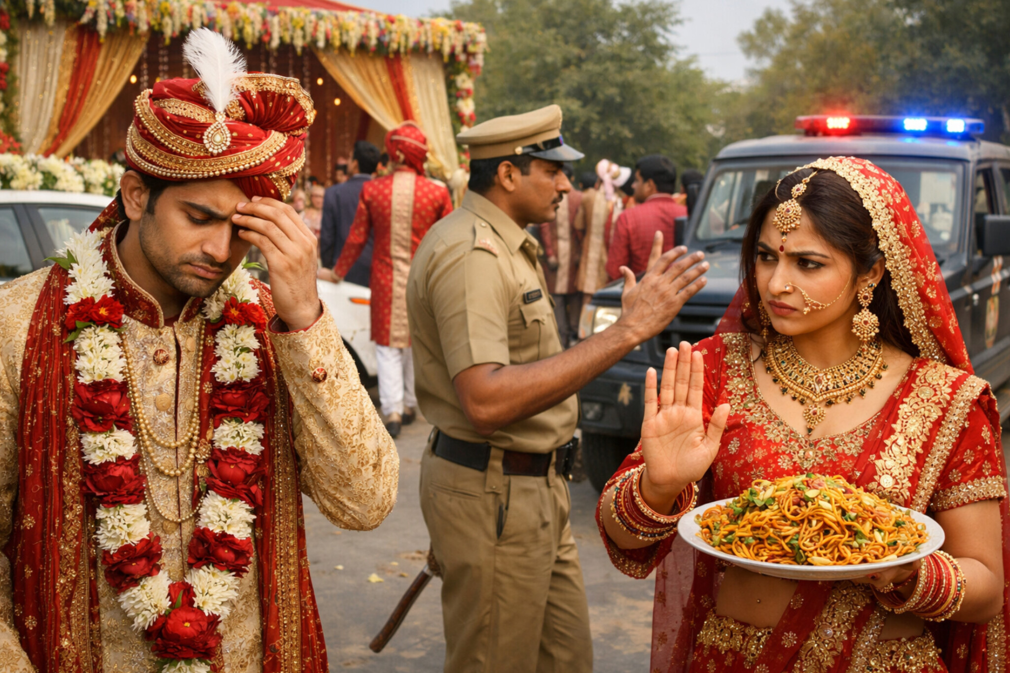 कासगंज:चाऊमीन में तेज मिर्च से उठा विवाद, टूटी शादी; थाने में समझौते के बाद बिना दुल्हन लौटी बारात