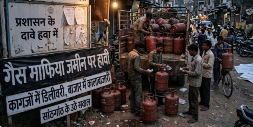 KASGANJ:“प्रशासन के दावे हवा में,गैस माफिया जमीन पर हावी”,कागजों में डिलीवरी,बाजार में कालाबाजारी- सांठगांठ के उठे सवाल