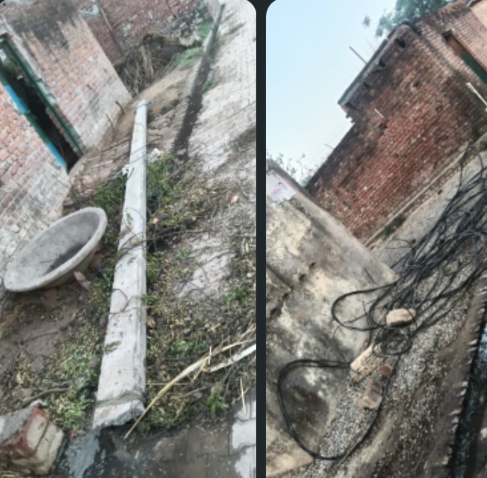 KASGANJ NEWS पहली आंधी में टूटी बिजली व्यवस्था, 10 दिन बाद भी नगला तरौरा में अंधेरा — ग्रामीणों में आक्रोश