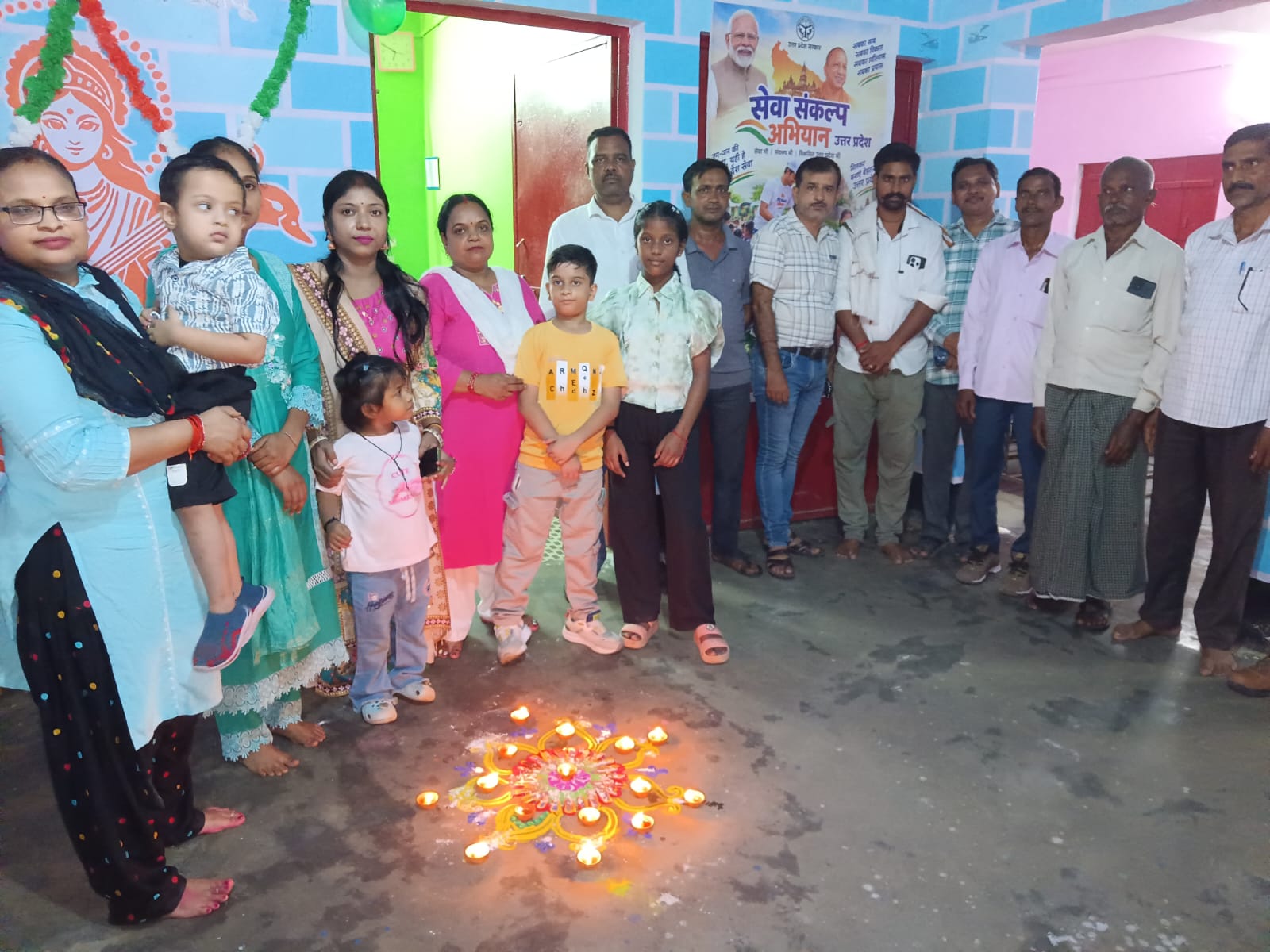 Badaun News : सेवा संकल्प अभियान में 101 दीप प्रज्ज्वलित